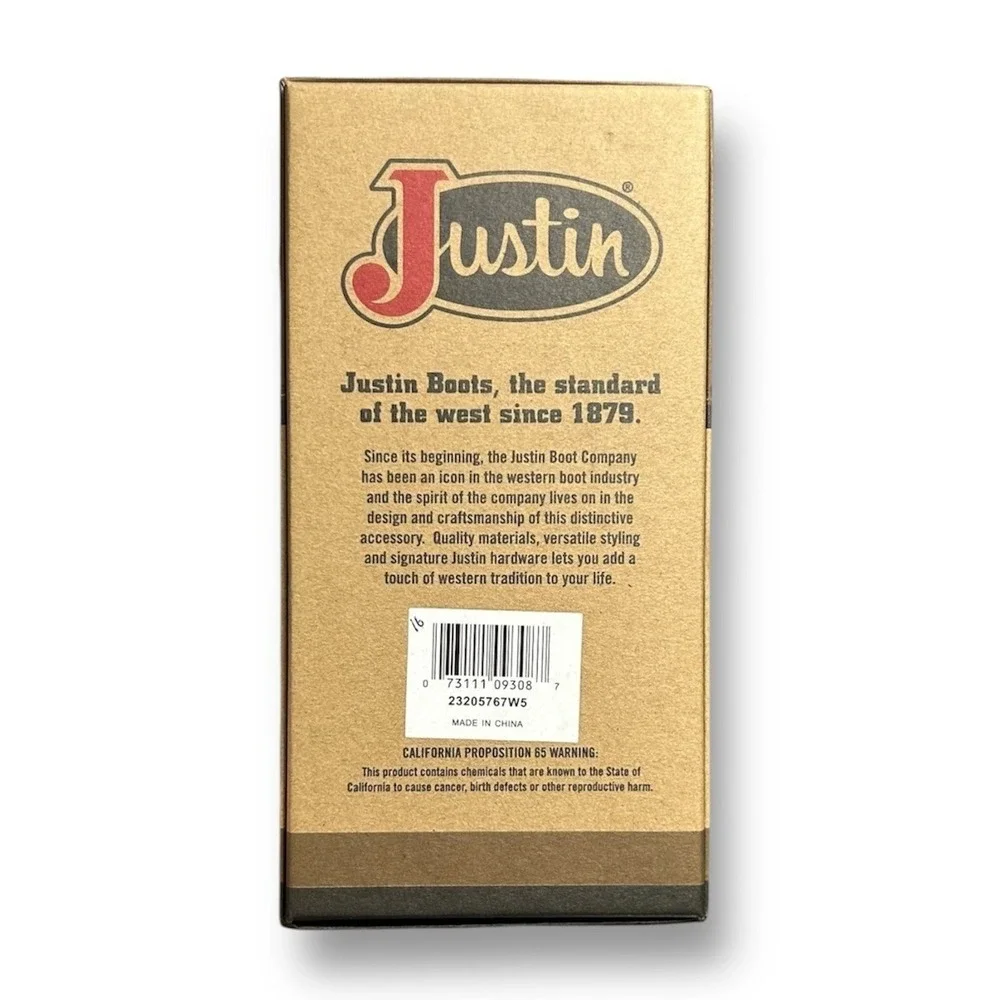 New‎ Justin Brown Genuine Leather Rodeo Wallet RFID Long Bifold Tooled Western